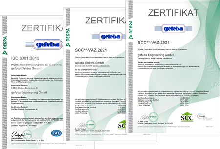 ISO 9001:2008 and SCC certification